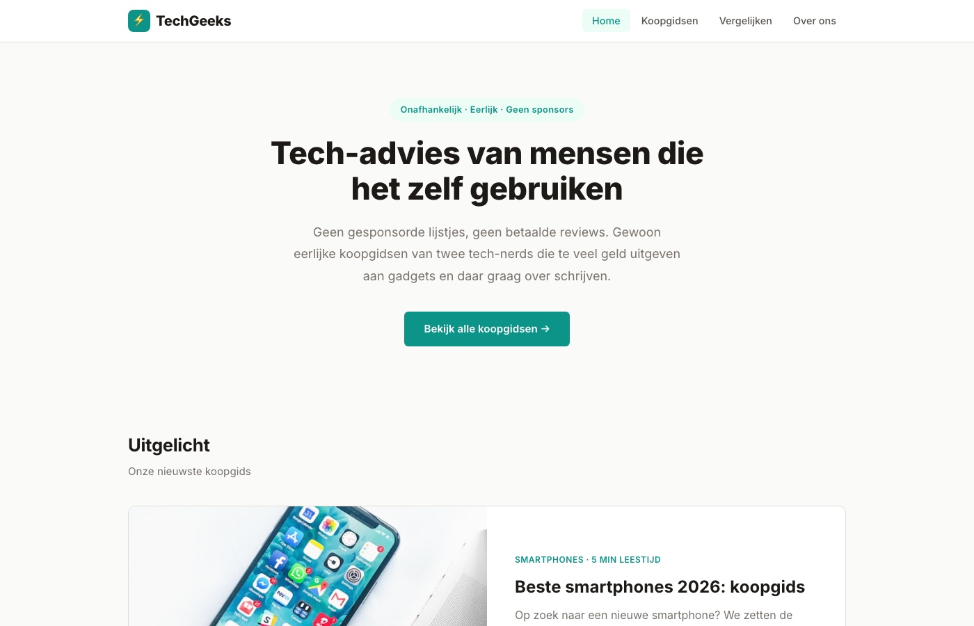TechGeeks.nl - tech blog en reviews
